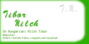 tibor milch business card